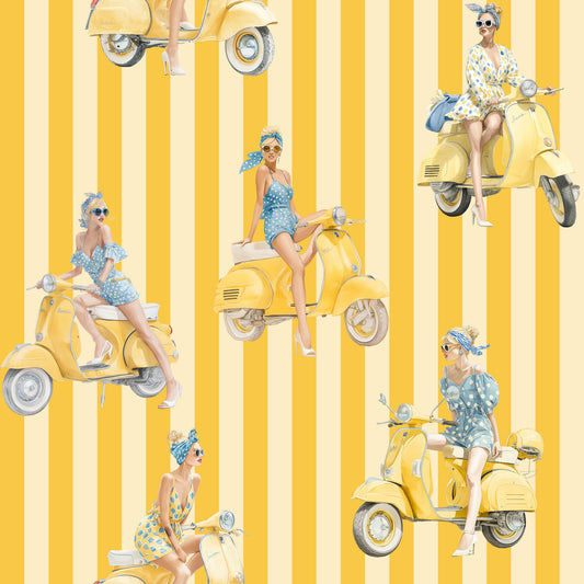Vespa Gangster | Pre-Pasted Wallpaper
