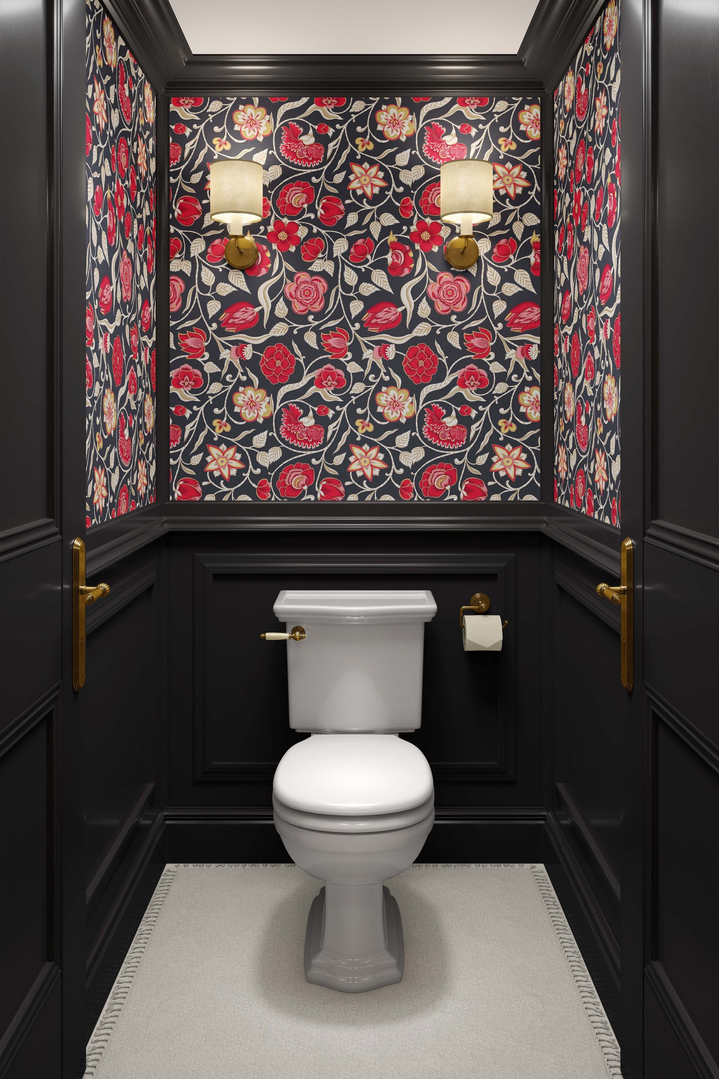 Nordic Bloom | Luxe Traditional Wallpaper