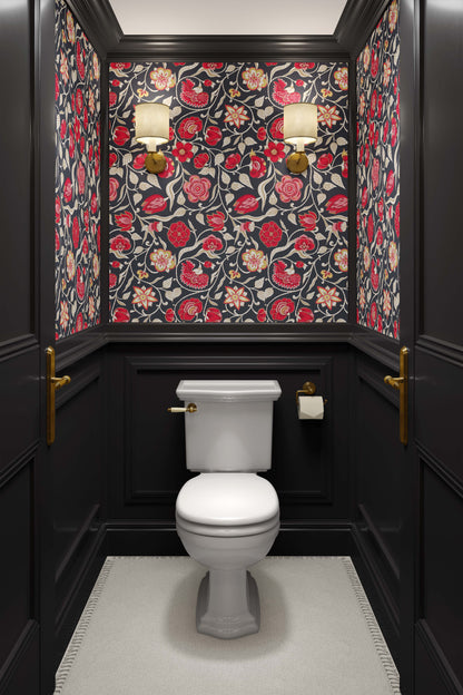 Nordic Bloom | Luxe Traditional Wallpaper