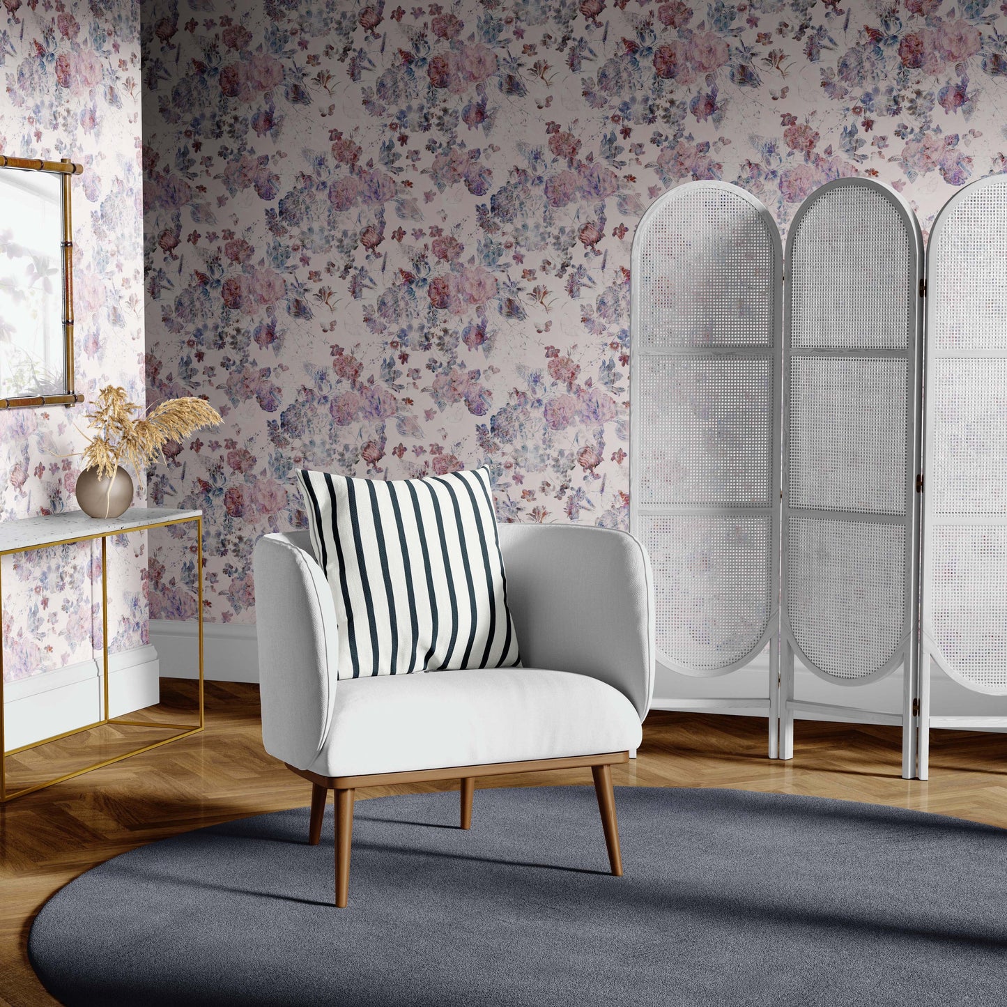 Maly Vintage Floral | Clay Coated | Wallpaper