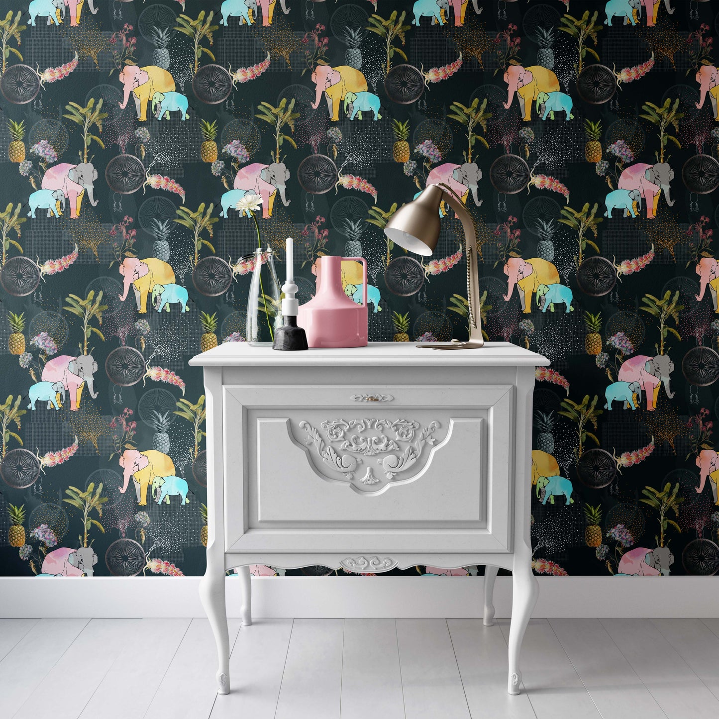 Elephant in The Room | Peel and Stick Wallpaper