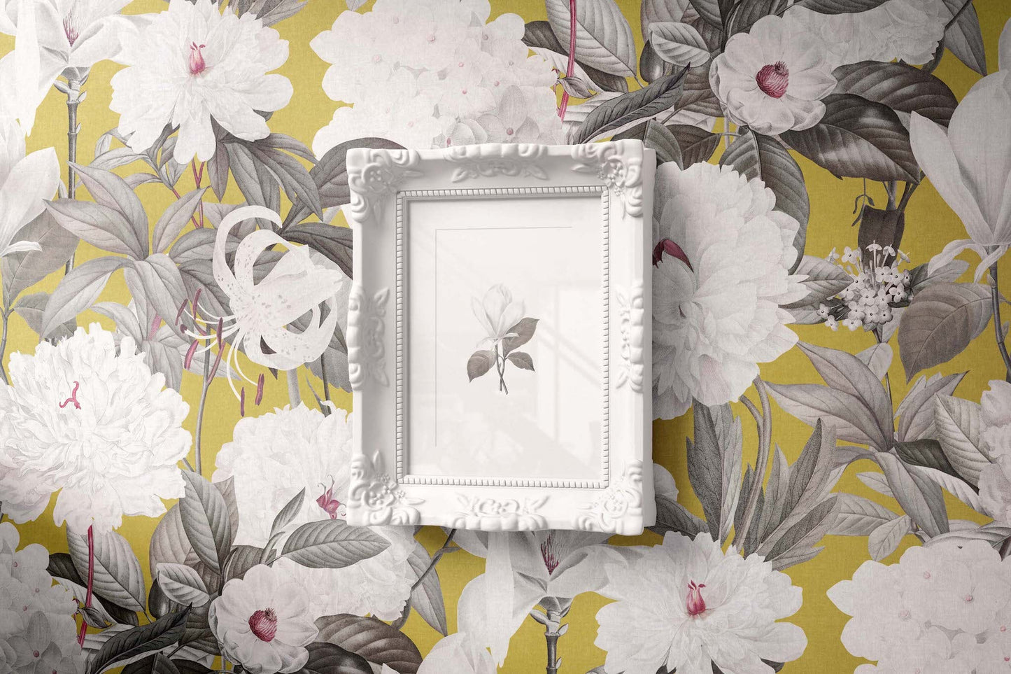 Flores Blancas | Clay Coated | Wallpaper