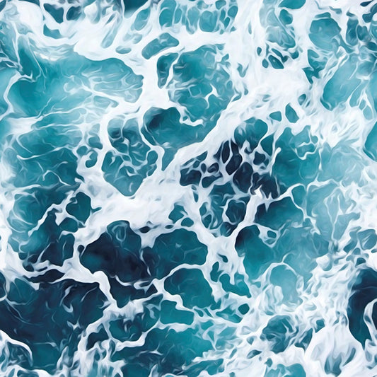 Ocean Sea Foam | Clay Coated | Wallpaper