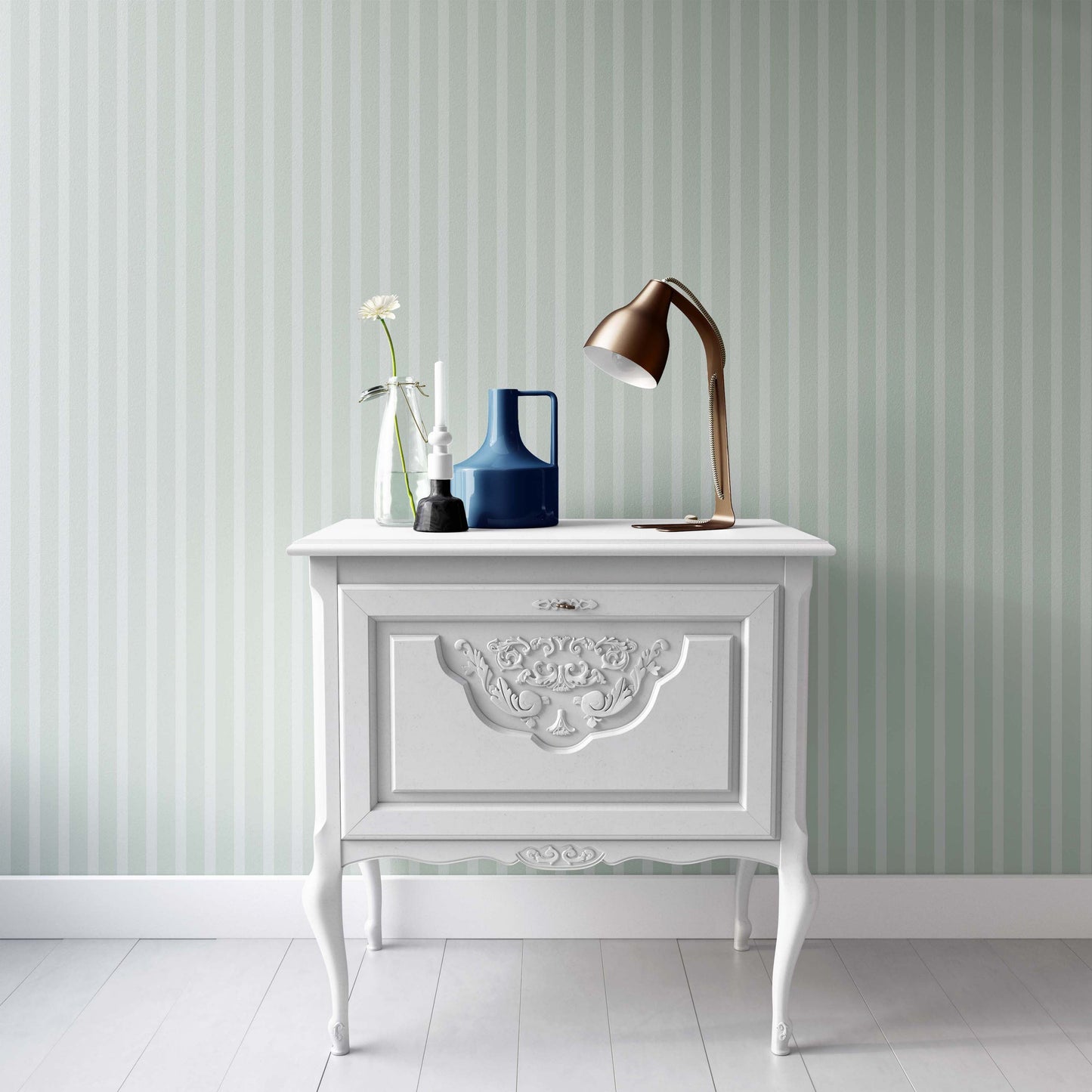 Victorian Stripe | Clay Coated | Wallpaper