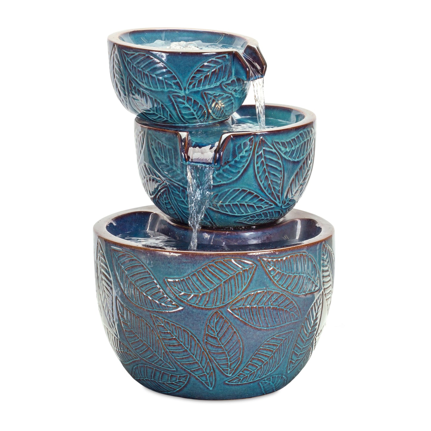 Indigo Blue Ceramic Water Fountain