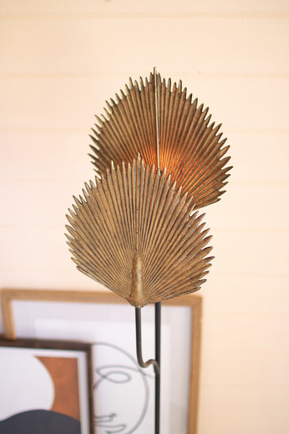 Floor Lamp With Gold Leaves