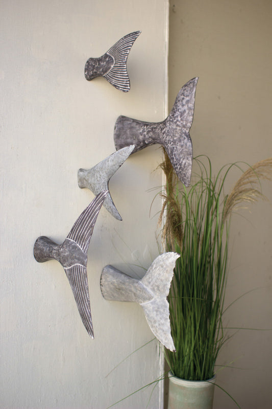 Fish Tale Wall Sculptures Set
