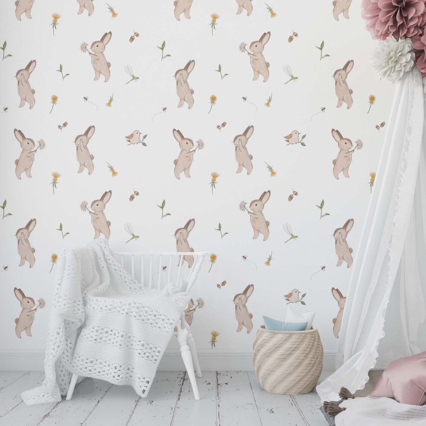 Peek a Boo Bunny | Wallpaper