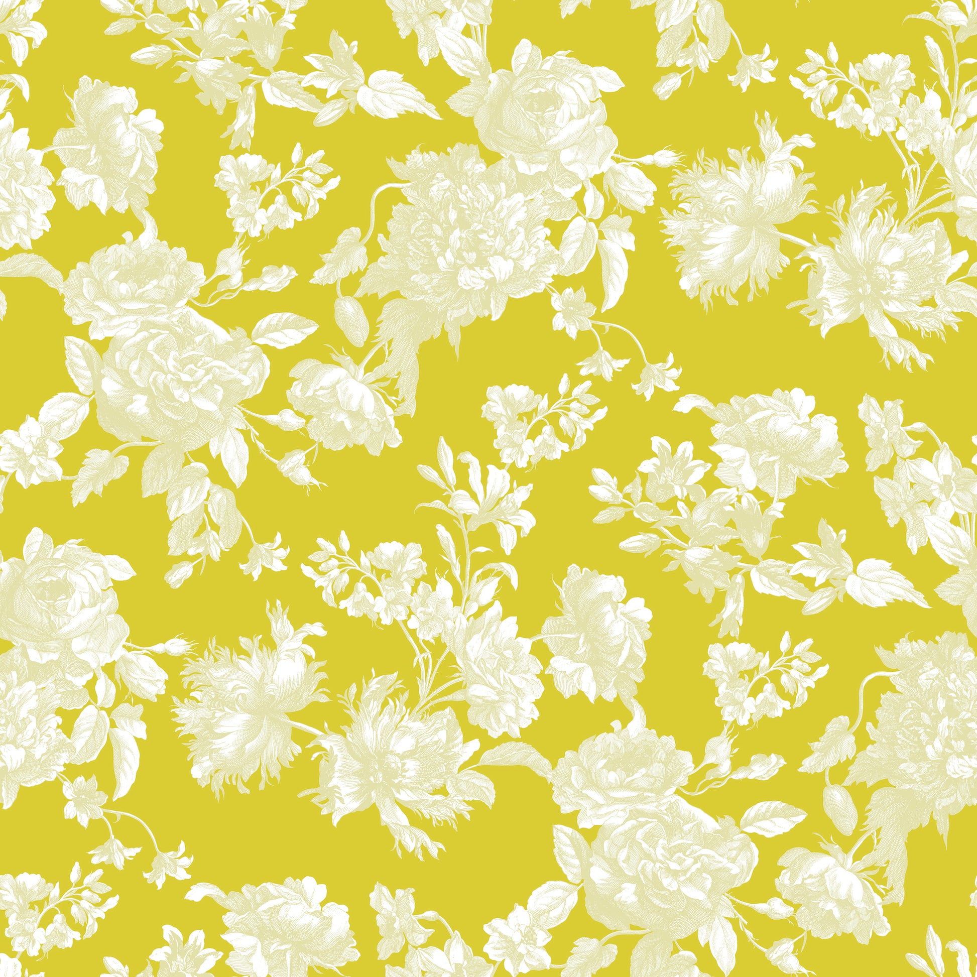 yellow toile vintage wallpaper peel and stick removable