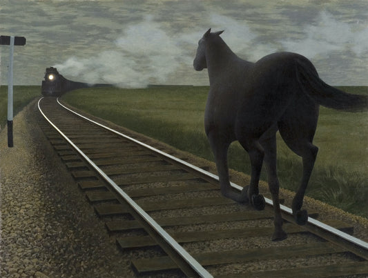 alex colville horse and train fine art print museum art 