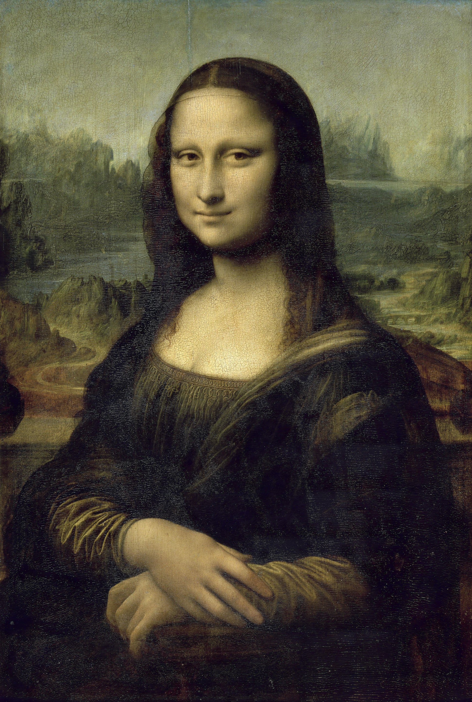 leonardo da vinci famous Mona Lisa (La Joconde) fine art museum print