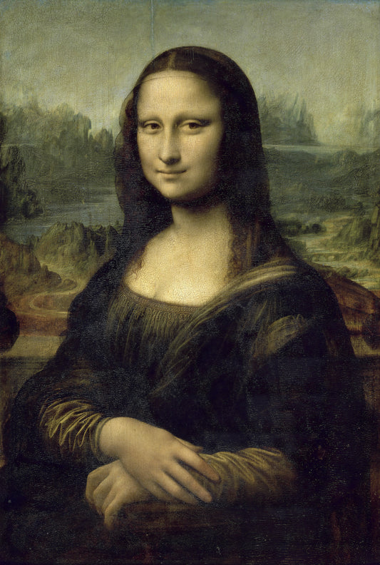 leonardo da vinci famous Mona Lisa (La Joconde) fine art museum print