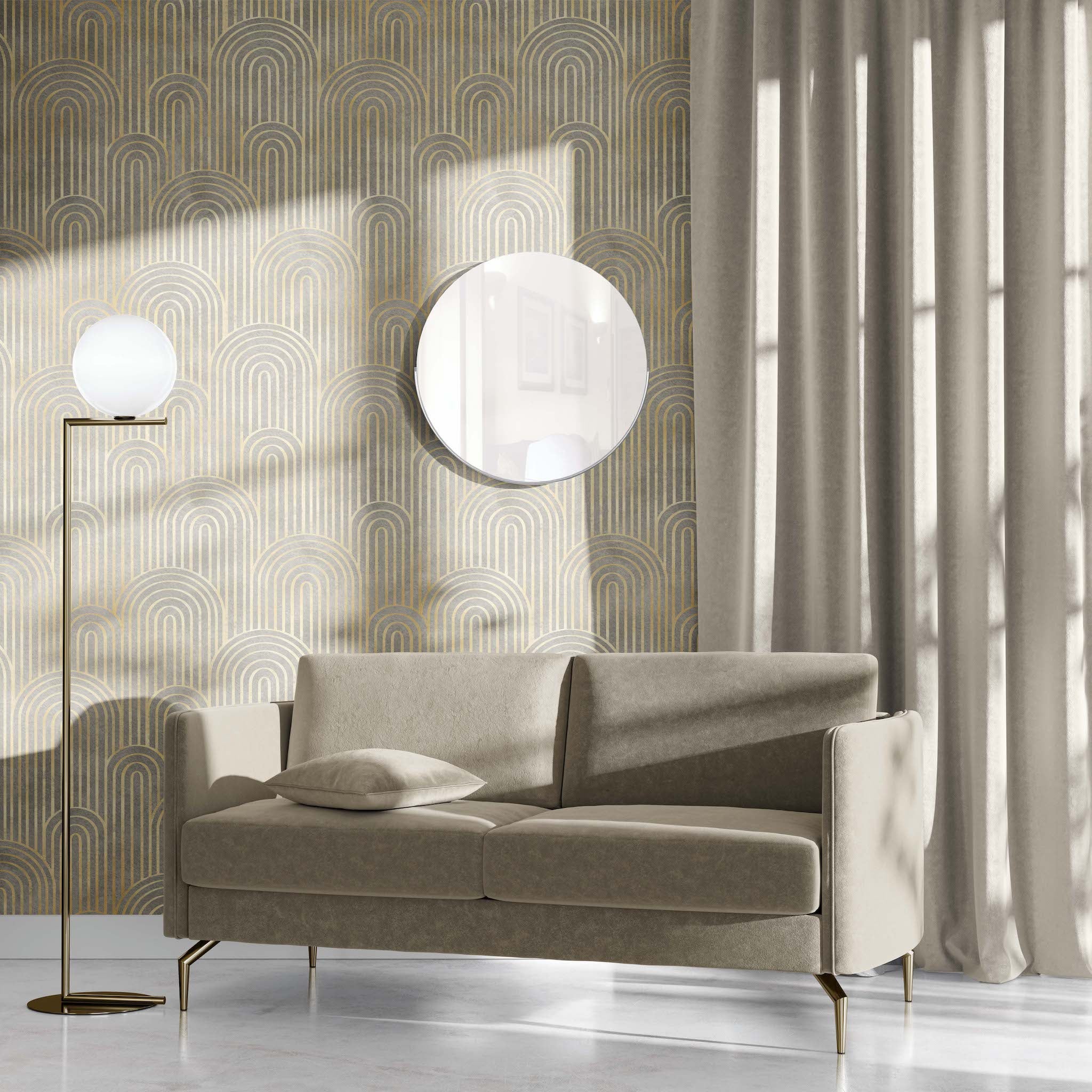 Art Deco Wallpaper. Minimalist Lines-Sophisticated & Fun For Any Room ...