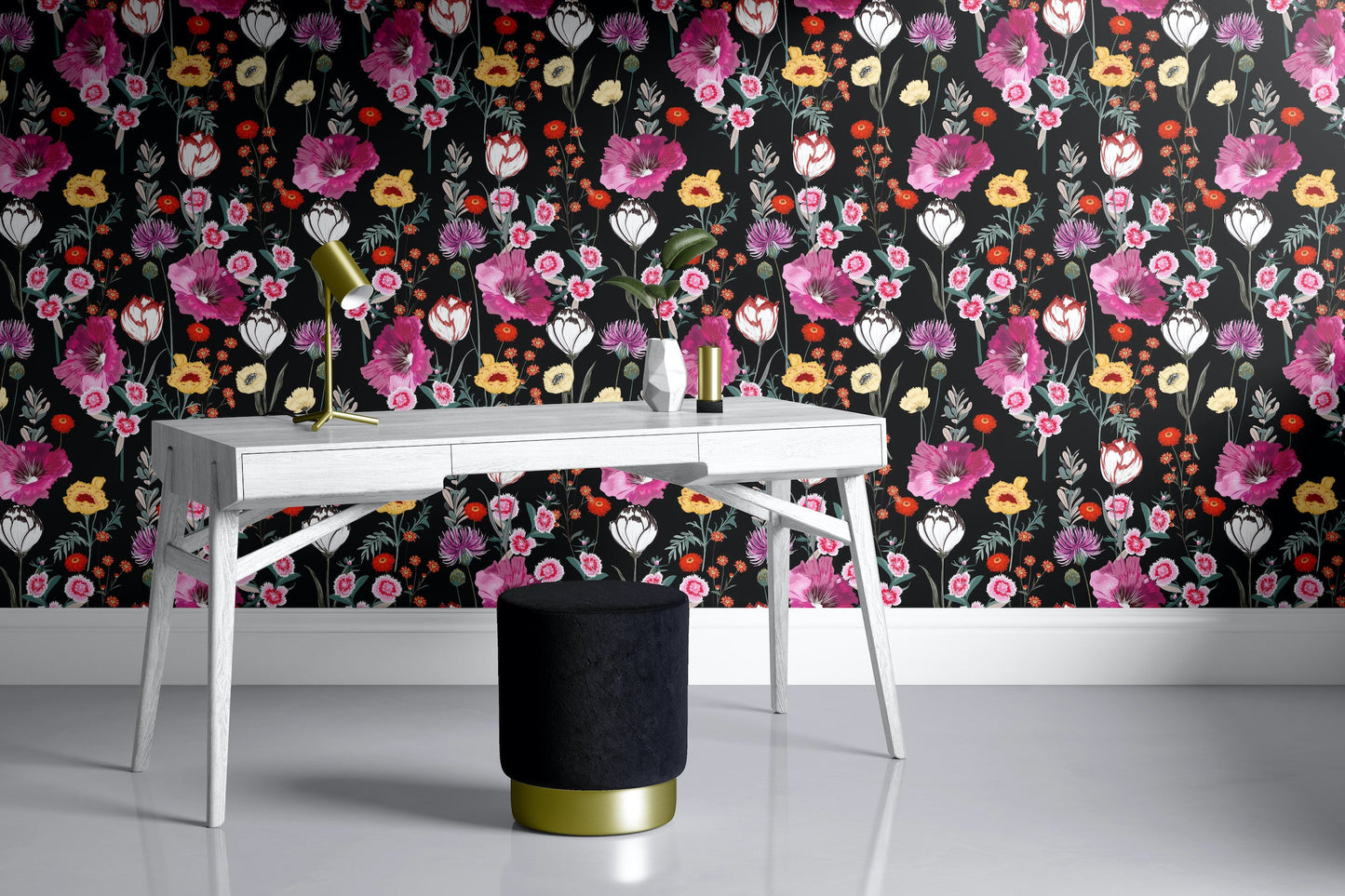 Spring Bloom | Peel and Stick | Fabric Wallpaper