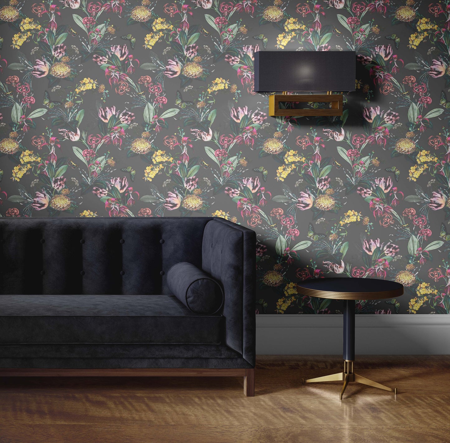 Utopia Floral | Peel and Stick | Fabric Wallpaper