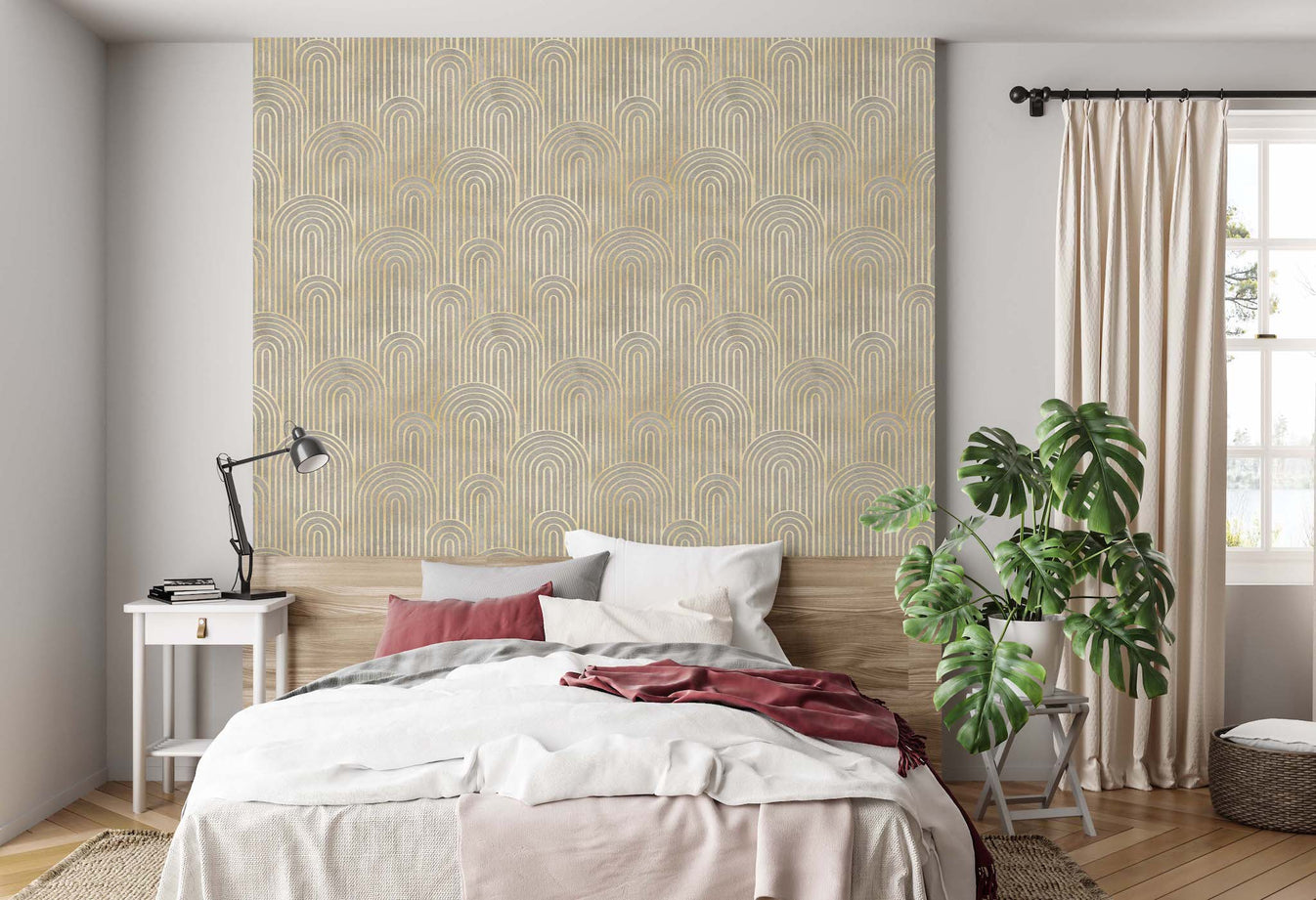 Picture of Art Deco Wallpaper. Minimalist Lines-Sophisticated & Fun For Any Room ...