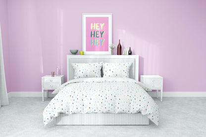 sprinkle kids colorful  cotton duvet bedding 